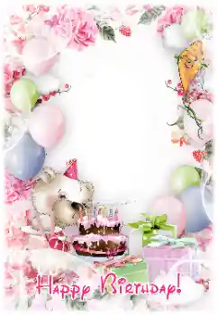 Effet photo de catégorie Anniversaire № 142402. Inscription sur le cadre: Bon anniversaire
