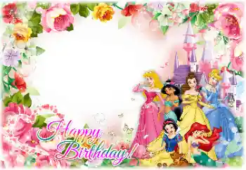 Effet photo de catégorie Anniversaire № 142403. Inscription sur le cadre: Bon anniversaire