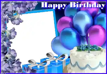 Effet photo de catégorie Anniversaire № 154776. Inscription sur le cadre: Bon anniversaire