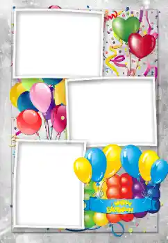 Effet photo de catégorie Anniversaire № 169335. Inscription sur le cadre: Bon anniversaire