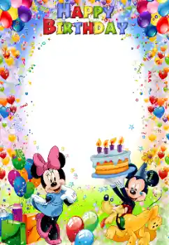 Effet photo de catégorie Anniversaire № 190474. Inscription sur le cadre: Bon anniversaire