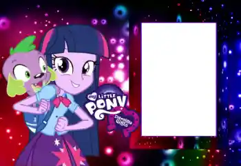 Effet photo de catégorie Divers pour enfants № 118937. Inscription sur le cadre: My little pony