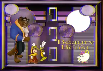 Effet photo de catégorie Divers pour enfants № 147951. Inscription sur le cadre: Beauty and the beast