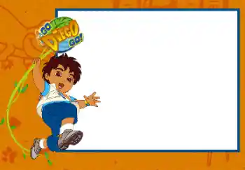 Effet photo de catégorie Divers pour enfants № 68400. Inscription sur le cadre: Go. Diego. Go.