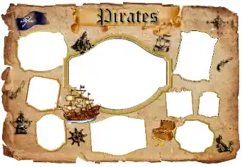 Effet photo de catégorie Divers pour enfants № 96350. Inscription sur le cadre: Pirates