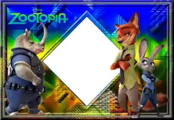 Inscription sur le cadre: Zootopia