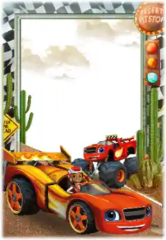 Inscription sur le cadre: Desert pitstop