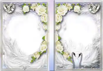 Effet photo de catégorie Chemises DVD № 4456. Inscription sur le cadre: Notre mariage
