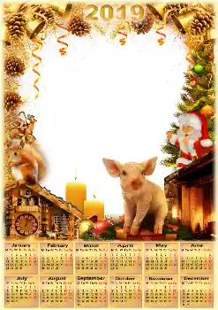 Effet photo de catégorie Calendriers № 145206. Inscription sur le cadre: 2026