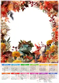Effet photo de catégorie Calendriers № 205983. Inscription sur le cadre: 2026