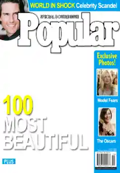 Inscription sur le cadre: Popular