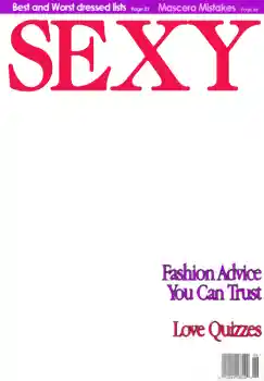 Inscription sur le cadre: Sexy