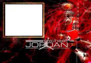 Inscription sur le cadre: Michael Jordan Inscription sur le cadre: Michael Jordan