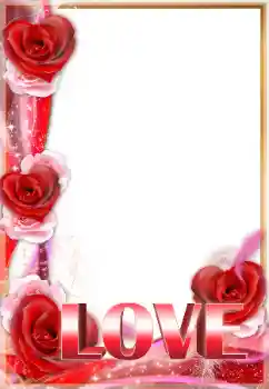 Effet photo de catégorie Cadres pour amoureux № 26727. Inscription sur le cadre: Love