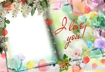 Effet photo de catégorie Cadres pour amoureux № 34009. Inscription sur le cadre: I love you! Effet photo de catégorie Cadres pour amoureux № 34009. Inscription sur le cadre: I love you!