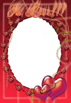 Effet photo de catégorie Cadres pour amoureux № 43529. Inscription sur le cadre: Its Love!!!