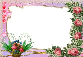 Effet photo de catégorie Cadres pour amoureux № 99934. Inscription sur le cadre: I love you