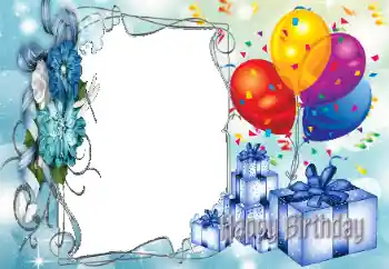 Effet photo de catégorie Cartes d'anniversaire № 111924. Inscription sur le cadre: Bon anniversaire