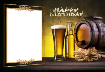Effet photo de catégorie Cartes d'anniversaire № 112992. Inscription sur le cadre: Bon anniversaire