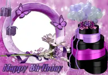 Effet photo de catégorie Cartes d'anniversaire № 113130. Inscription sur le cadre: Bon anniversaire