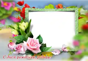 Effet photo de catégorie Cartes d'anniversaire № 151870. Inscription sur le cadre: Bon anniversaire Effet photo de catégorie Cartes d'anniversaire № 151870. Inscription sur le cadre: Bon anniversaire