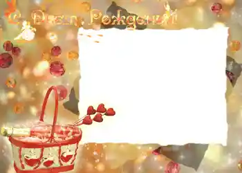 Effet photo de catégorie Cartes d'anniversaire № 700. Inscription sur le cadre: Bon anniversaire
