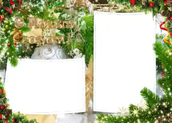 Effet photo de catégorie Cartes de Nouvel An № 1461. Inscription sur le cadre: Joyeux Nouvel An