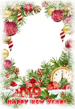 Effet photo de catégorie Cartes de Nouvel An № 147837. Inscription sur le cadre: Joyeux Nouvel An