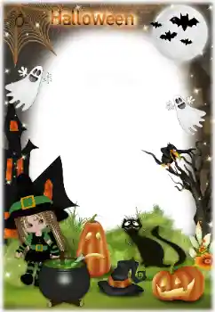 Effet photo de catégorie Fêtes diverses № 124302. Inscription sur le cadre: Happy Halloween Effet photo de catégorie Fêtes diverses № 124302. Inscription sur le cadre: Happy Halloween
