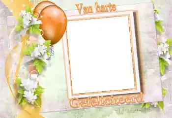 Effet photo de catégorie Fêtes diverses № 170500. Inscription sur le cadre: Félicitations!