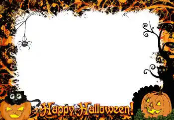 Effet photo de catégorie Fêtes diverses № 175382. Inscription sur le cadre: Happy Halloween