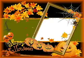 Effet photo de catégorie Fêtes diverses № 58854. Inscription sur le cadre: Happy Halloween
