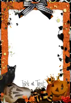 Effet photo de catégorie Fêtes diverses № 84064. Inscription sur le cadre: Trick or Treat