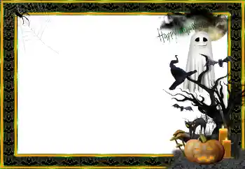 Effet photo de catégorie Fêtes diverses № 87662. Inscription sur le cadre: Happy Halloween