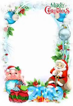 Effet photo de catégorie Cartes de Noël № 146498. Inscription sur le cadre: Joyeux Noël!