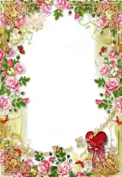 Inscription sur le cadre: Joyeux St Valentin!