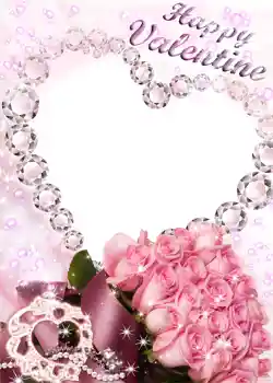 Effet photo de catégorie Cartes de St Valentin № 1433. Inscription sur le cadre: Joyeux St Valentin!