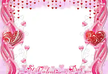 Effet photo de catégorie Cartes de St Valentin № 38726. Inscription sur le cadre: Joyeux St Valentin!