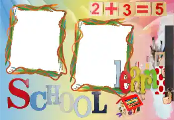 Effet photo de catégorie Divers d'école № 131589. Inscription sur le cadre: École